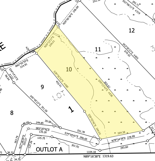 Lot 10 on the Ursa Major plat