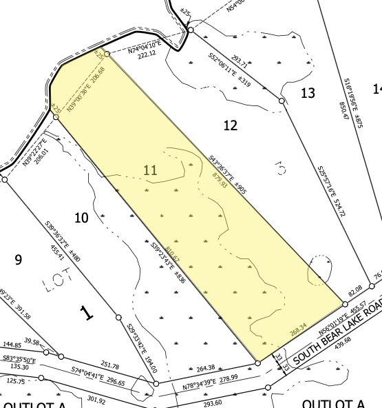 Lot 11 on the Ursa Major plat