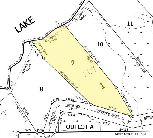 Lot 9 on the Ursa Major plat